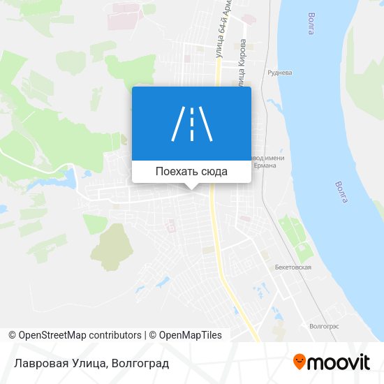Карта Лавровая Улица