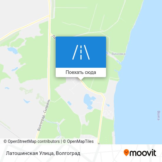 Карта Латошинская Улица
