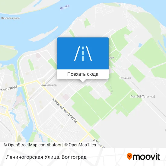Карта Лениногорская Улица