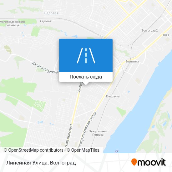 Карта Линейная Улица