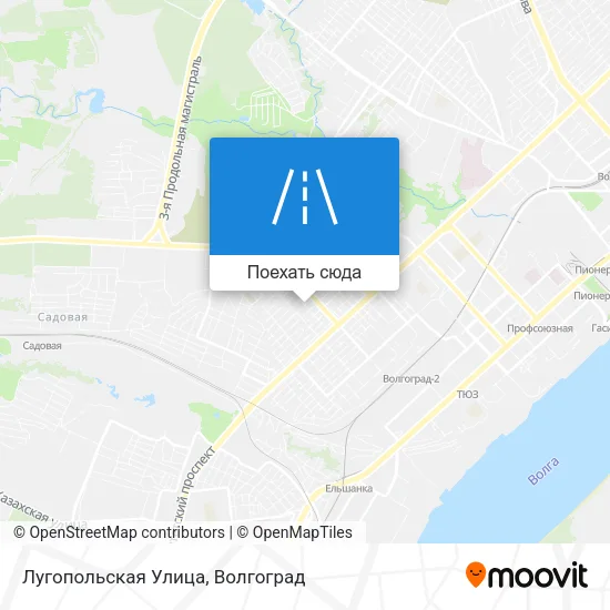 Карта Лугопольская Улица