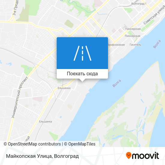Карта Майкопская Улица