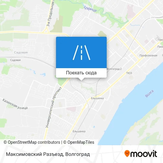 Карта Максимовский Разъезд