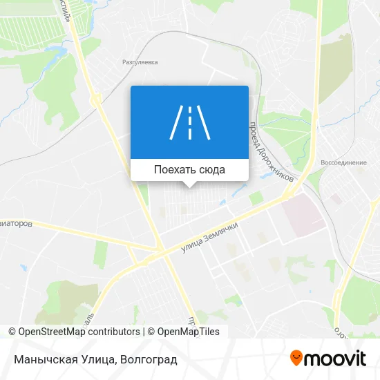 Карта Манычская Улица