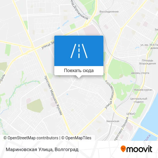 Карта Мариновская Улица
