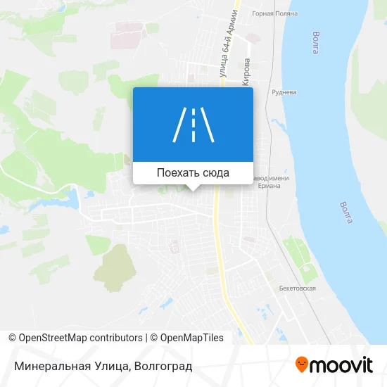 Карта Минеральная Улица