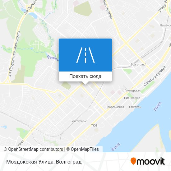 Карта Моздокская Улица