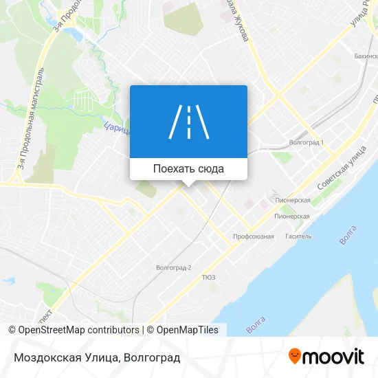 Карта Моздокская Улица