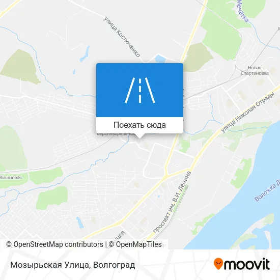 Карта Мозырьская Улица