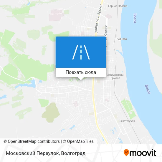 Карта Московский Переулок