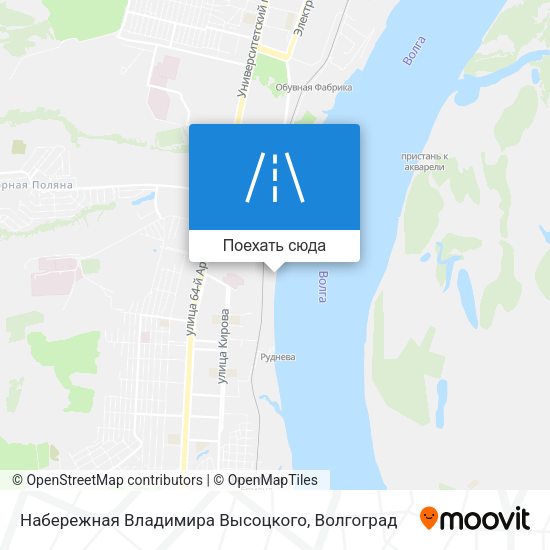 Карта Набережная Владимира Высоцкого