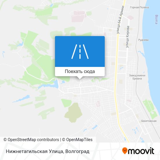 Карта Нижнетагильская Улица