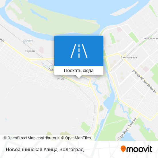 Карта Новоаннинская Улица