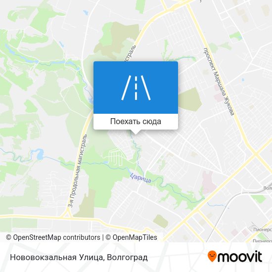 Карта Нововокзальная Улица