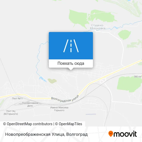 Карта Новопреображенская Улица