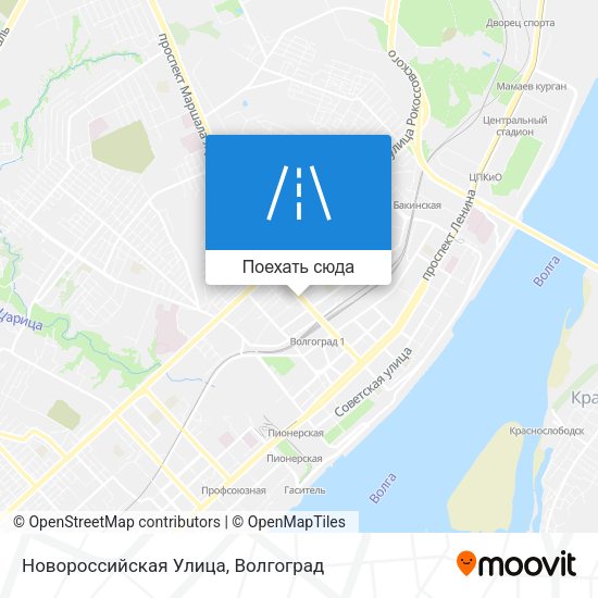 Карта Новороссийская Улица