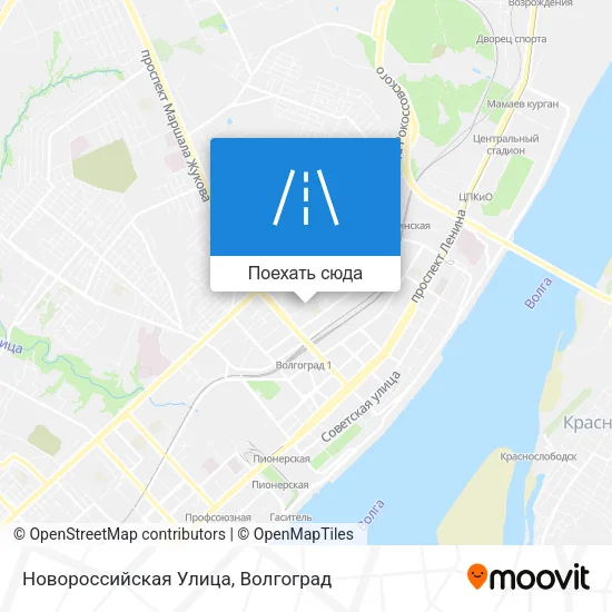 Карта Новороссийская Улица