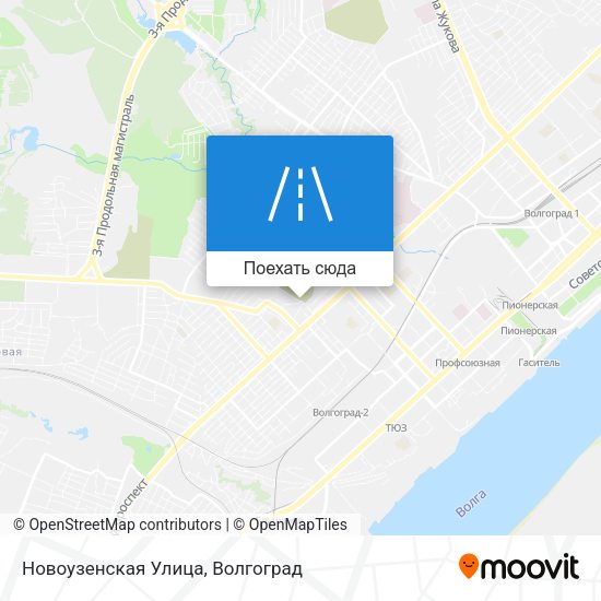 Карта Новоузенская Улица