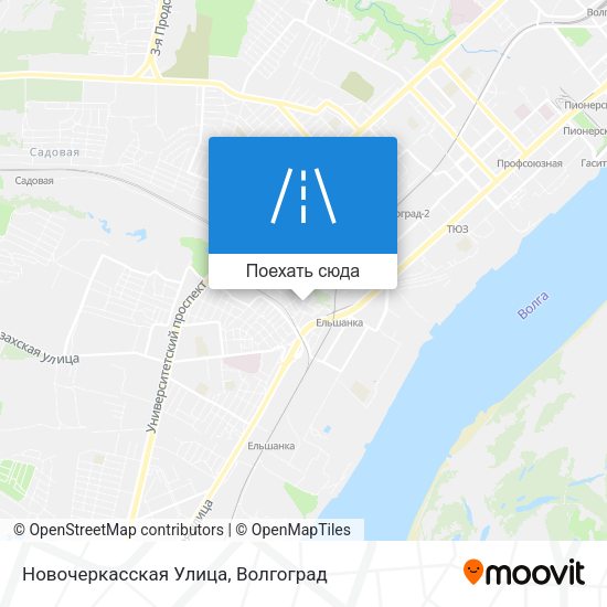 Карта Новочеркасская Улица