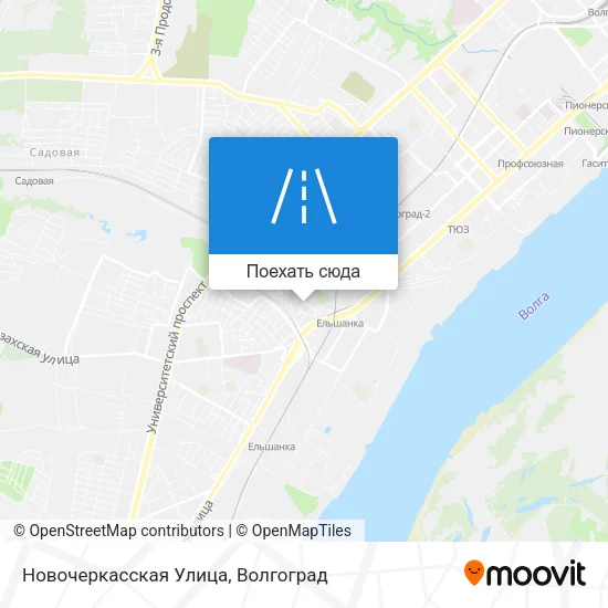 Карта Новочеркасская Улица