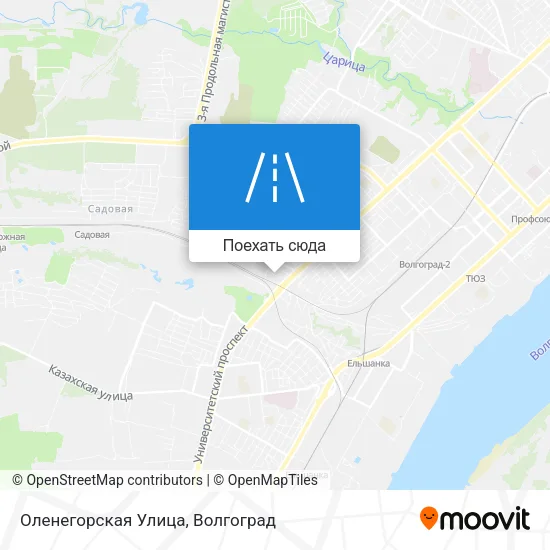 Карта Оленегорская Улица