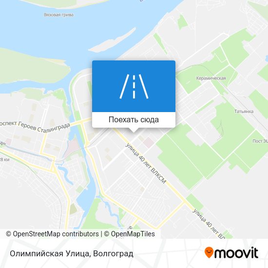 Карта Олимпийская Улица