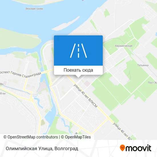 Карта Олимпийская Улица