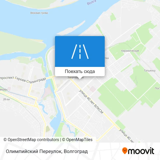 Карта Олимпийский Переулок