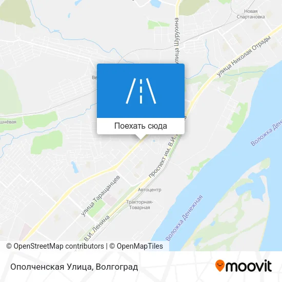 Карта Ополченская Улица