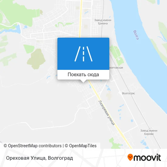 Карта Ореховая Улица