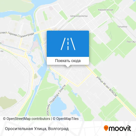 Карта Оросительная Улица