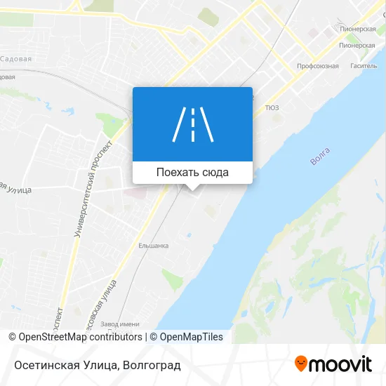 Карта Осетинская Улица