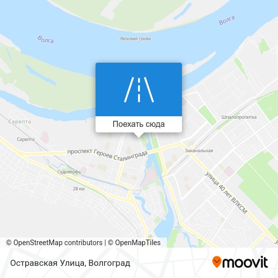 Карта Остравская Улица