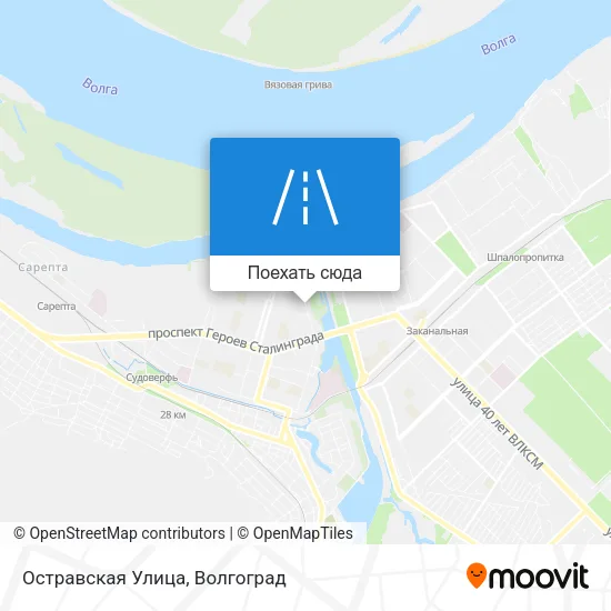 Карта Остравская Улица