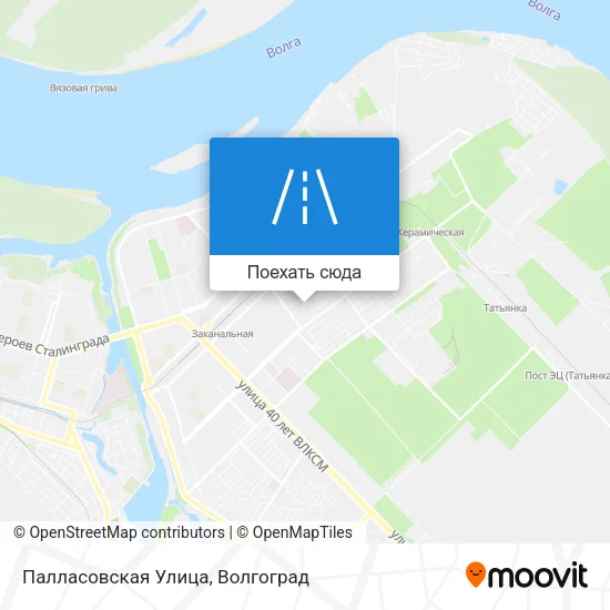 Карта Палласовская Улица