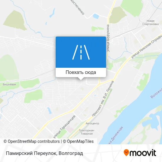 Карта Памирский Переулок