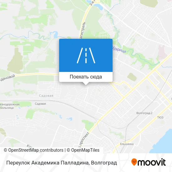 Карта Переулок Академика Палладина