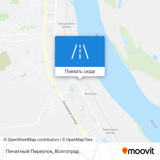Карта Печатный Переулок