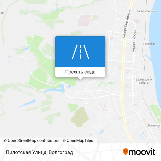 Карта Пилотская Улица