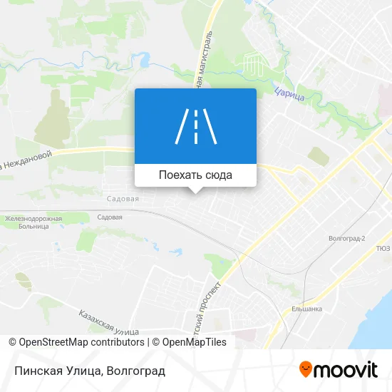 Карта Пинская Улица