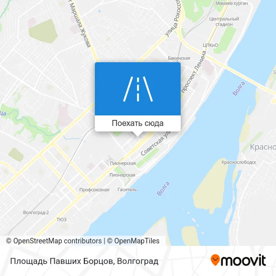 Карта Площадь Павших Борцов