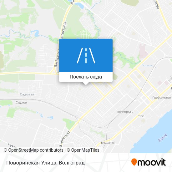Карта Поворинская Улица