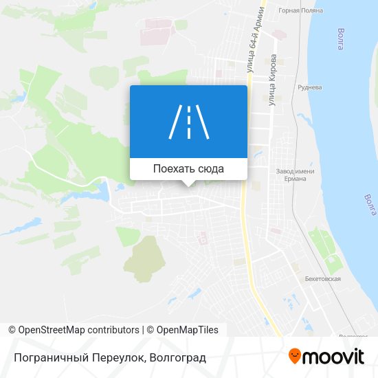 Карта Пограничный Переулок
