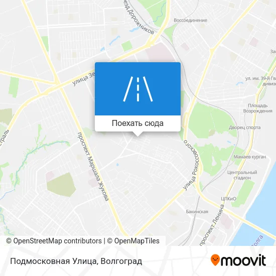 Карта Подмосковная Улица