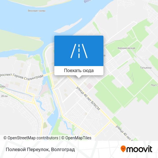 Карта Полевой Переулок