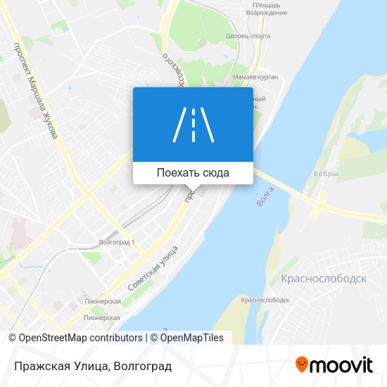 Карта Пражская Улица