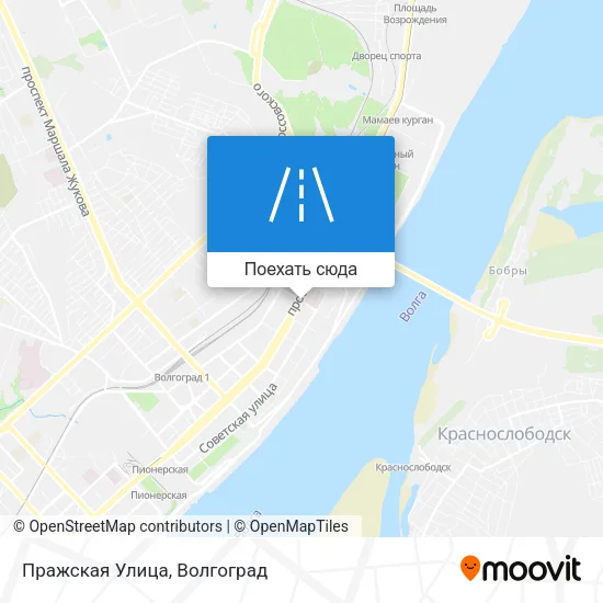 Карта Пражская Улица