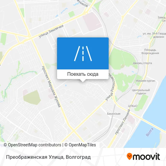 Карта Преображенская Улица