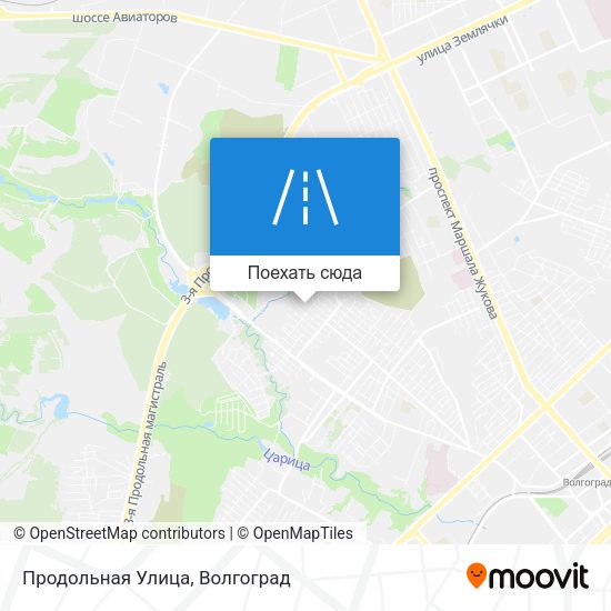 Карта Продольная Улица