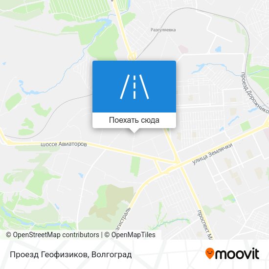 Карта Проезд Геофизиков